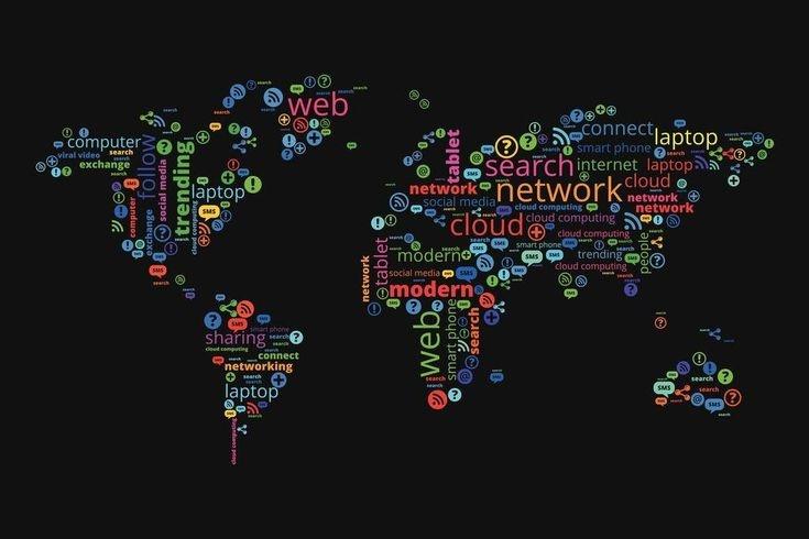 Mobile app project planning workspace with devices and development tools